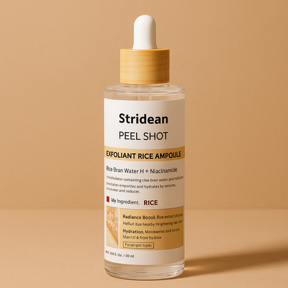 Peel Shot Glow Rice Ampoule Serums for Brightening, Exfoliating, and Moisturizing - Suitable for All Skin Types
