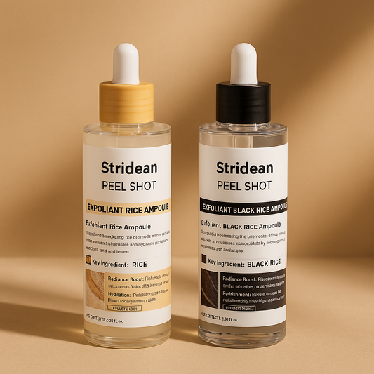 Peel Shot Glow Rice Ampoule Serums for Brightening, Exfoliating, and Moisturizing - Suitable for All Skin Types